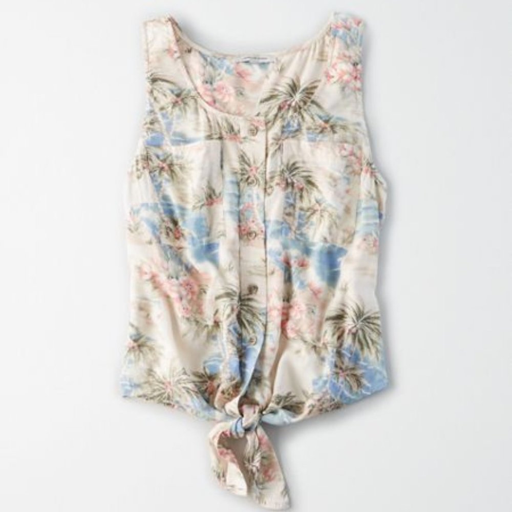 NWT American Eagle Tropical top